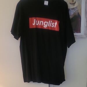Junglist Black and Red Graphic Tee